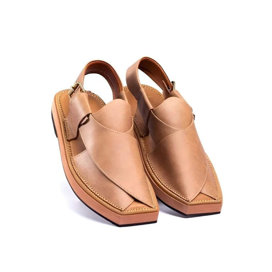 Kaptaan Chappal - Brown